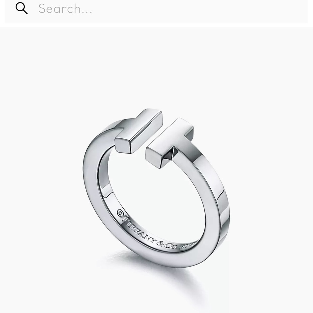 Tiffany & Co. Silver T Ring